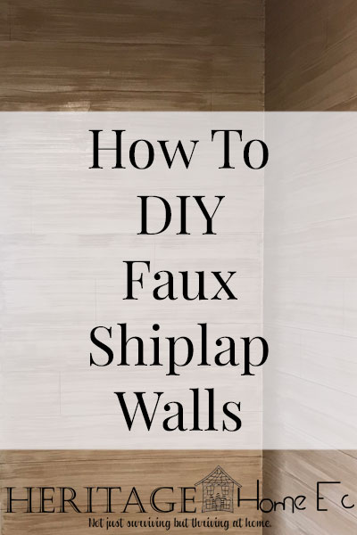 How to DIY Faux Shiplap Walls