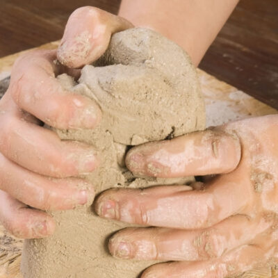 All-Natural Non-Toxic Play Clay- Heritage Home Ec Need something new to keep the kiddos busy? Try making them some of this All-Natural Non-Toxic Play Clay. It's pliable but able to dry for permanent crafts. | Crafts | Kids | Activities | Home Economics |