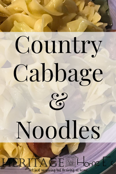 Country Cabbage and Noodles