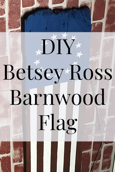 DIY Betsey Ross Barnwood Flag- Heritage Home Ec We love flags in this house and making this DIY Barnwood Betsey Ross Flag was so much fun. Here is how... and I have a free printable stencil for you too! | DIY | Crafts | Barnwood | Home Decor | Home Economics |