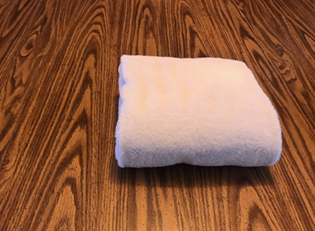 folding towels- finished towel