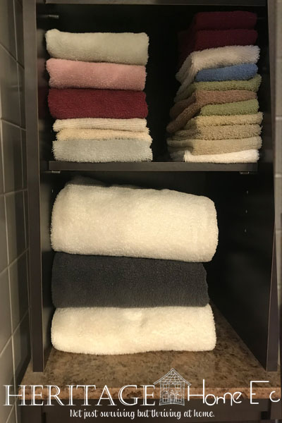 my folded for display towels