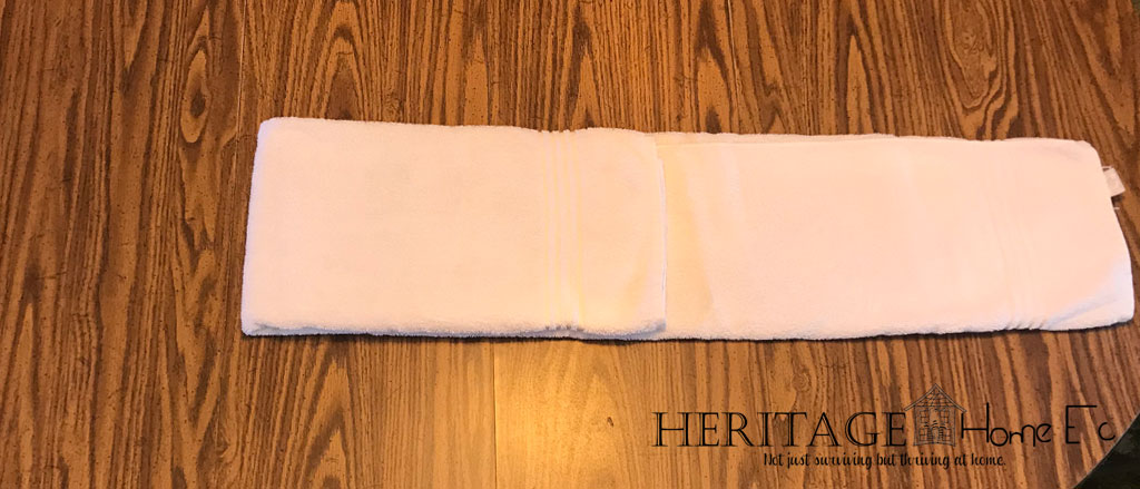 folding towels step 3
