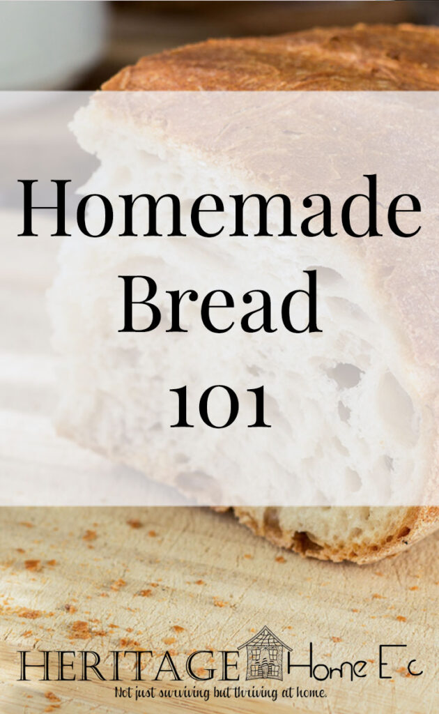 Homemade Bread 101- Heritage Home Ec We are in the midst of a pandemic. It's crazy out there right now, and while I can't teach you how to make all of the "panic buying" essentials, bread is one of the easiest things you can make yourself in these uncertain times. | Baking & Breads | Homemade | Bread | Homemaking | Home Economics |