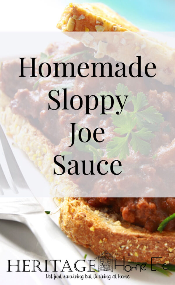 Homemade Sloppy Joe Sauce Recipe with Canning Instructions