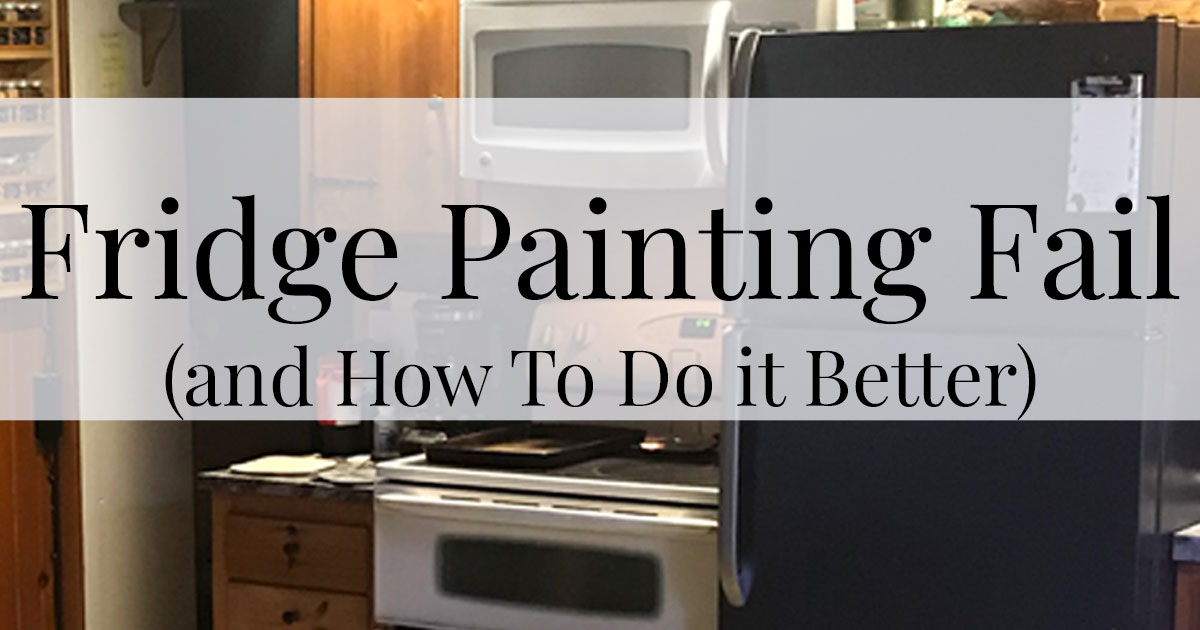 How To Paint A Refrigerator