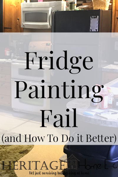Fridge Painting Epic Fail (And How to Do Better Next Time)