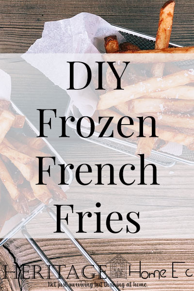 DIY Crispy Frozen French Fries