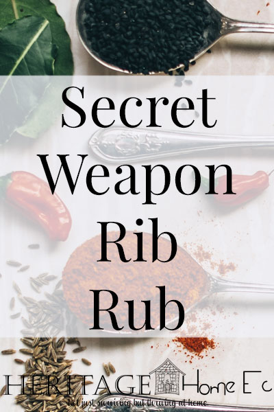 Secret Weapon Rib Rub