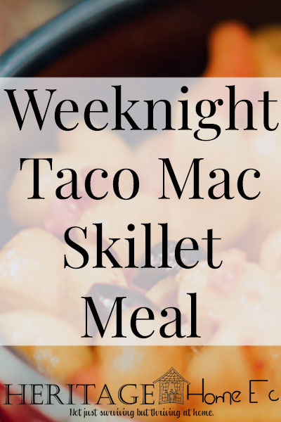 Weeknight Taco Mac Skillet Meal