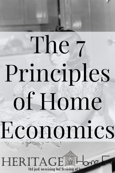 The 7 Principles of Home Economics