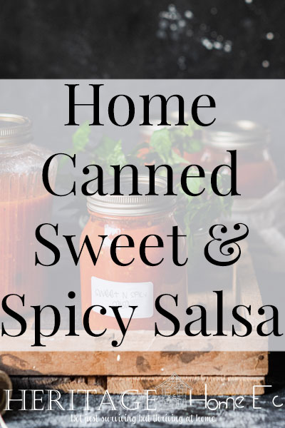 Home Canning Sweet & Spicy Salsa