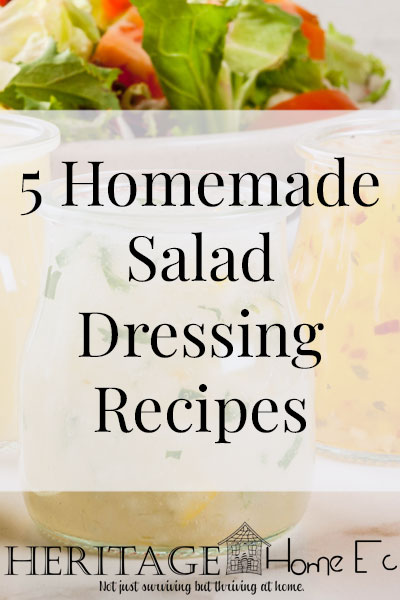 5 Homemade Salad Dressing Recipes to Make Tonight