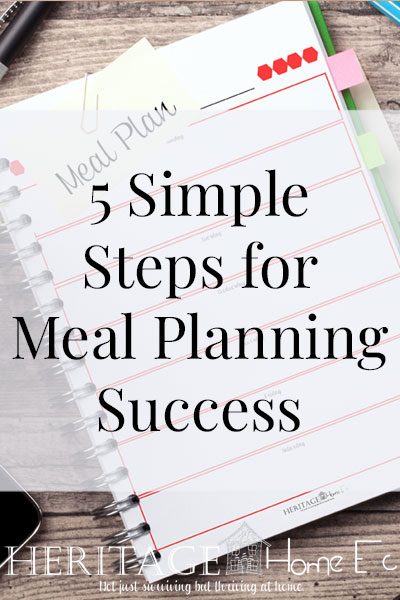 5 Simple Steps for Meal Planning Success