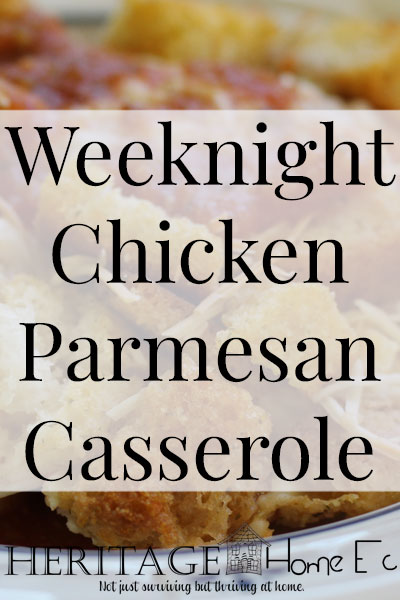 Easy Weeknight Chicken Parmesan Casserole