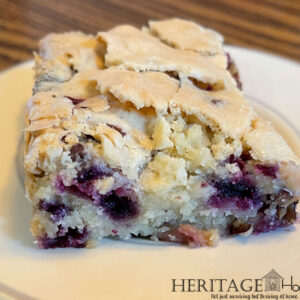 Blueberries and pecans mix together to make this amazing alternative to coffee cake for breakfast.