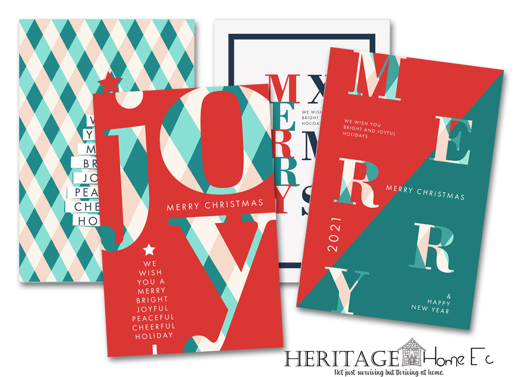 2021 Free Printable Christmas Cards- Heritage Home Ec It's that time of year and we're bringing you the best holiday freebies. Simply print, fold, and enjoy. Snag our free holiday cards now. | Christmas | Holidays | Christmas Cards | Free Printable |