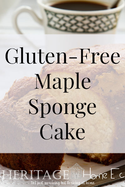 Gluten-Free Maple Sponge Cake