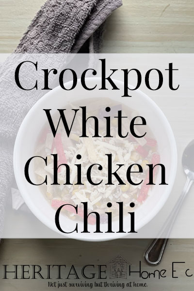 Slow Cooker White Chicken Chili (Freezer Friendly)