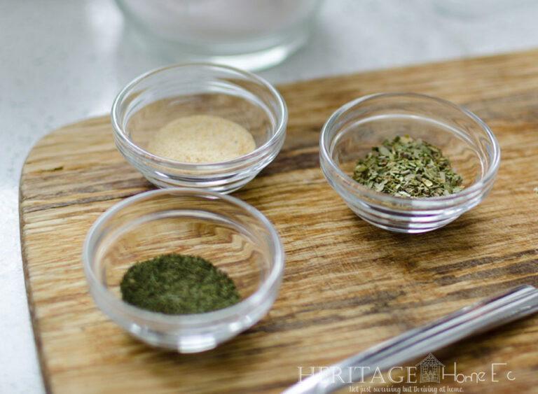 Homemade Herb Dressing Mix with Homegrown Herbs
