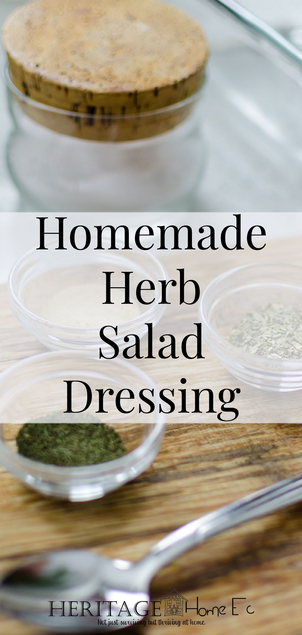 Homemade Herb Dressing Mix with Homegrown Herbs
