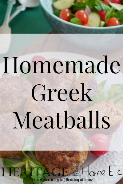 Homemade Greek Meatballs